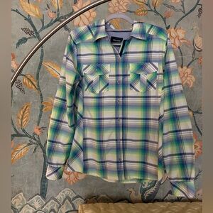 Marmot Black and White Striped Shirt